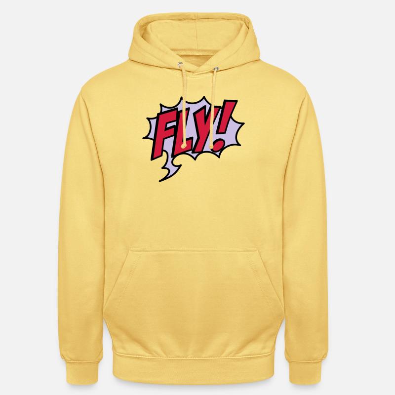 2541614 15932863 fly - Sweat-shirt à capuche unisexe - jaune citron