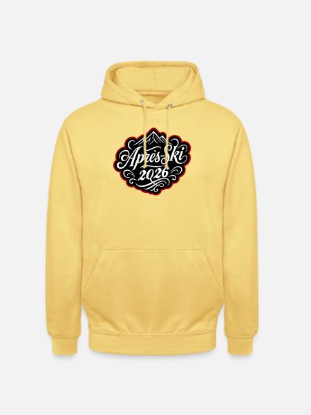 Après-ski 2026 Après-ski - Unisex Hoodie - lemon yellow