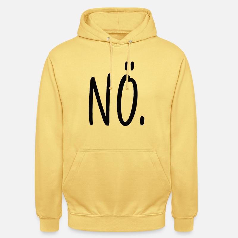 Non, affirmation, tout simplement non - Sweat-shirt à capuche unisexe - jaune citron