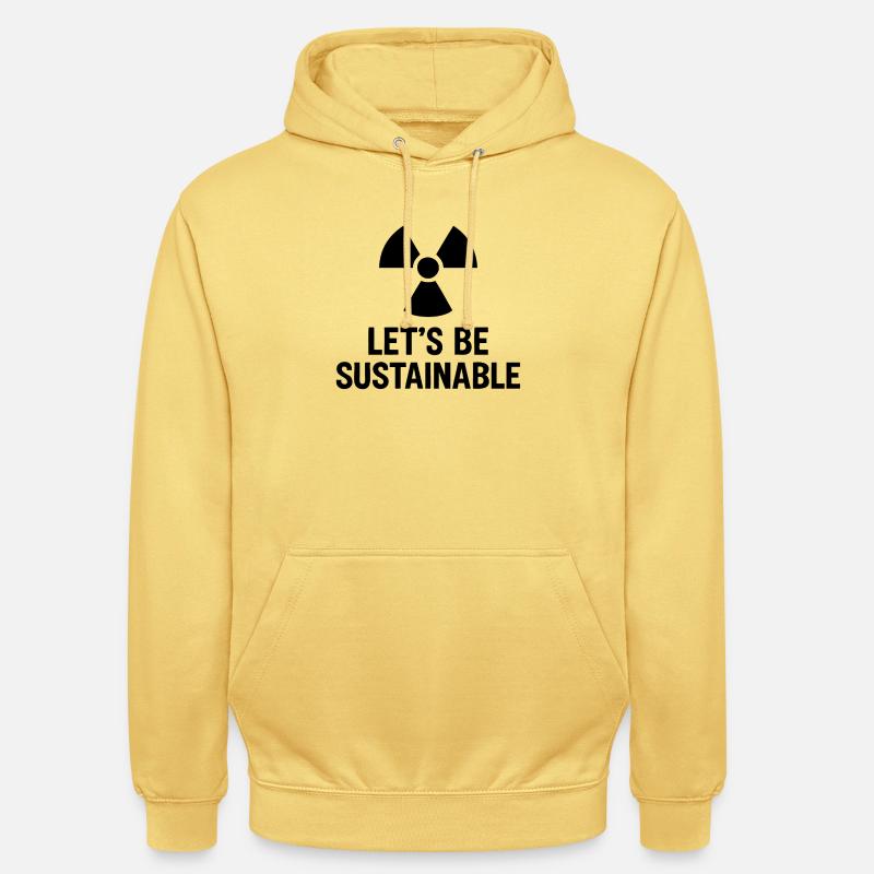 Let s be sustaibnable - Unisex Hoodie - lemon yellow