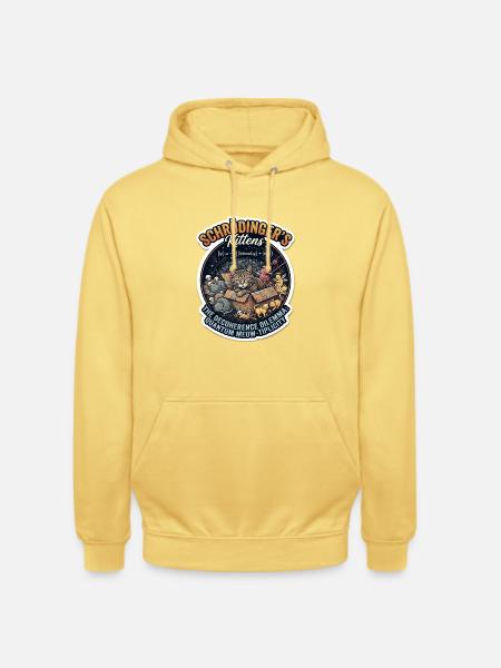 Schrödingers Kätzchen Quantenwitz - Unisex Hoodie - Zitronengelb