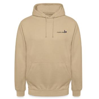 Wine o'Clock - Unisex Hoodie - Beige - Vorne - Alina (178cm) & Michal (187cm)