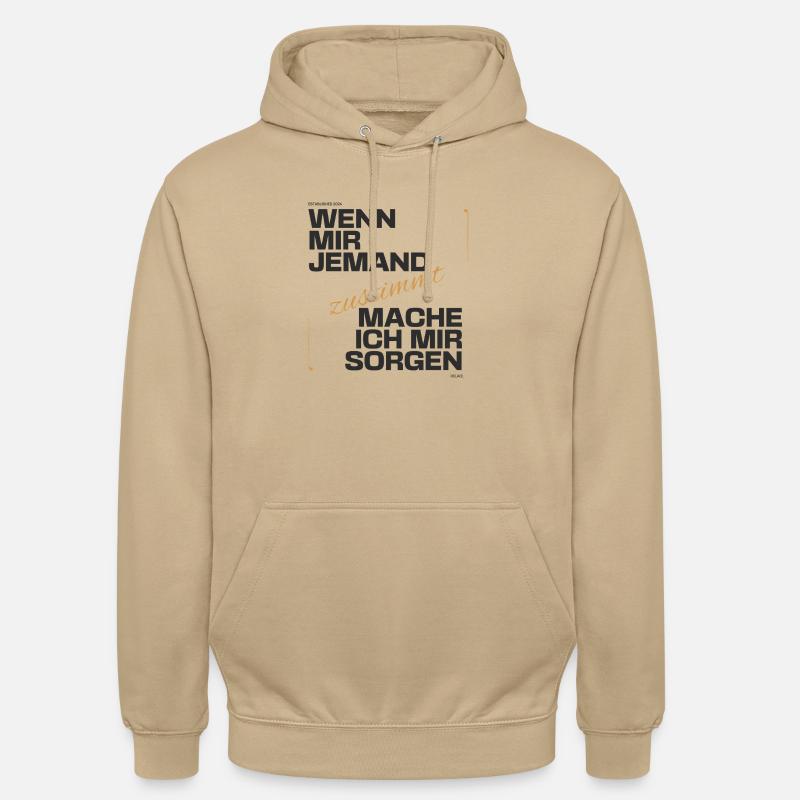 Ironisches Statement - Unisex Hoodie - Beige