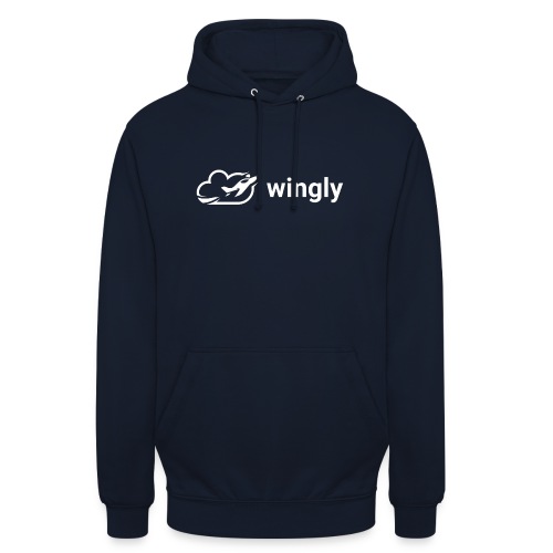 Wingly logo white - Unisex Hoodie