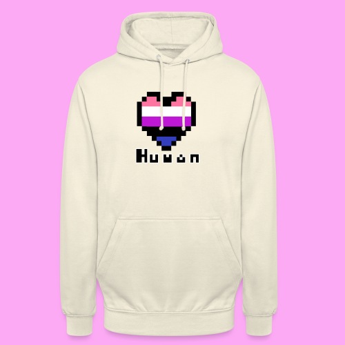 Pride heart genderfluid - Unisex-huppari