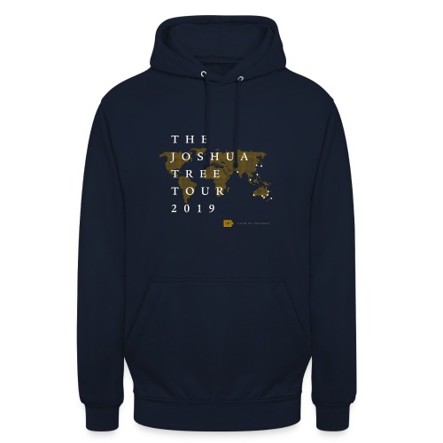 JT2019: World map with city list - Unisex Hoodie