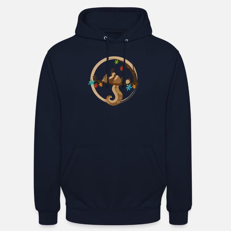 Ein Eichhörnchen schläft - Unisex Hoodie - Navy