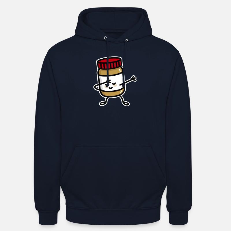 Dab Dabbing peanut butter jar - Unisex Hoodie - Navy