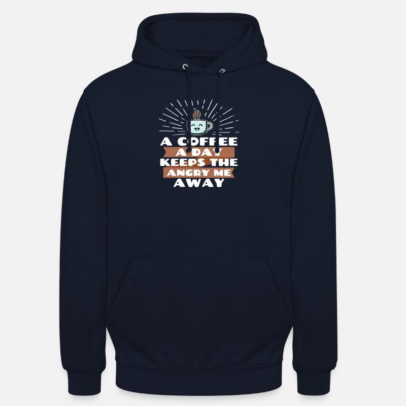 Blague Cool Drôle déclaration Café - Sweat-shirt à capuche unisexe - marine