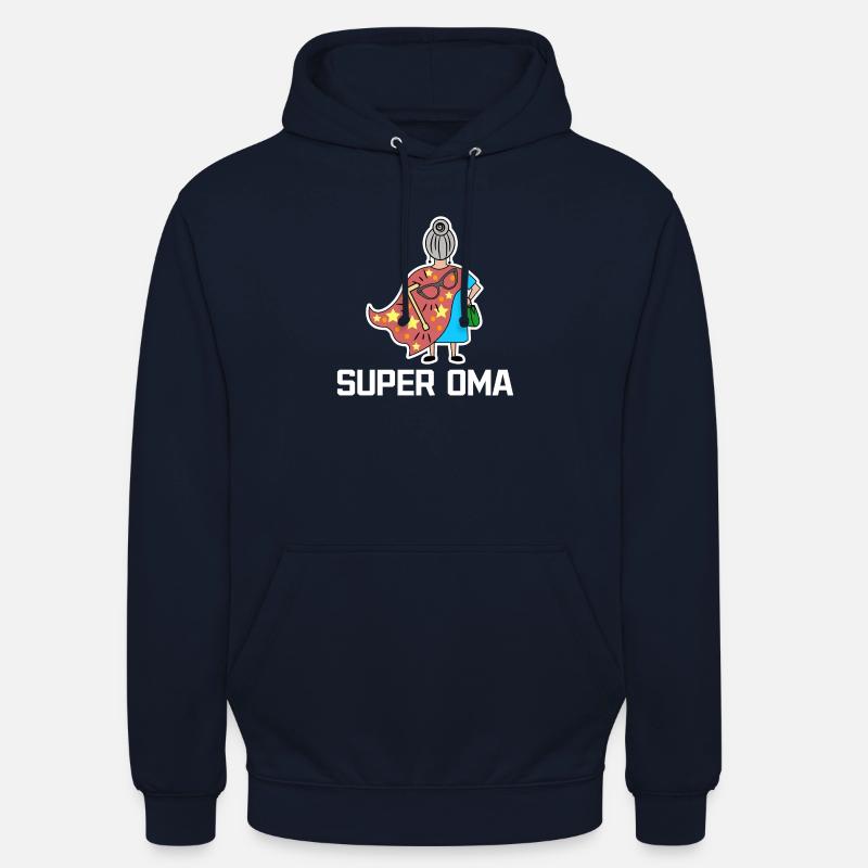 Superoma Brille Großmama Oma Statement Großmutter - Unisex Hoodie - Navy