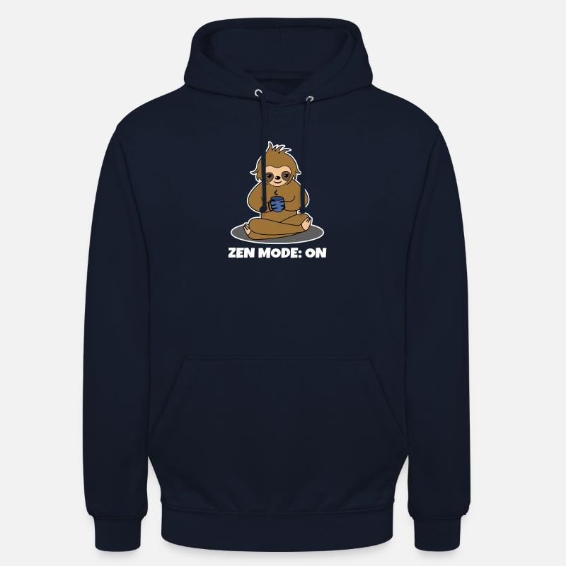 Kaffeetrinker Faultier Kaffeetasse Kaffee Spruch - Unisex Hoodie - Navy