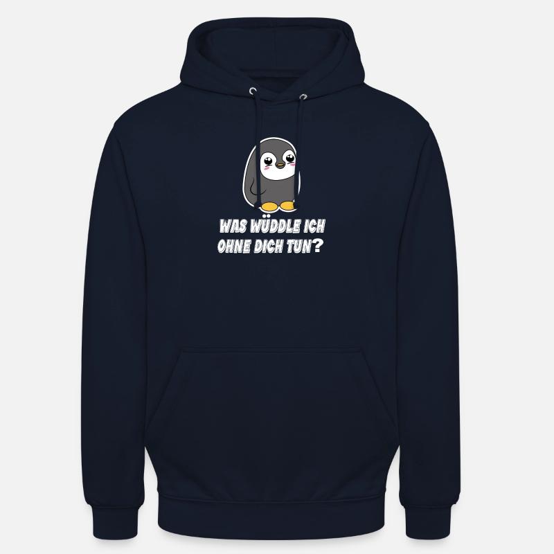 Pinguin Statement Seevogel Tier Arktis Vogel - Unisex Hoodie - Navy