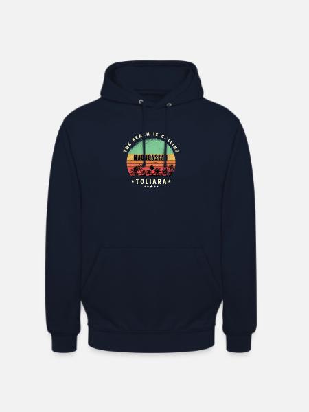Toliara Madagascar beach design - Unisex Hoodie - navy