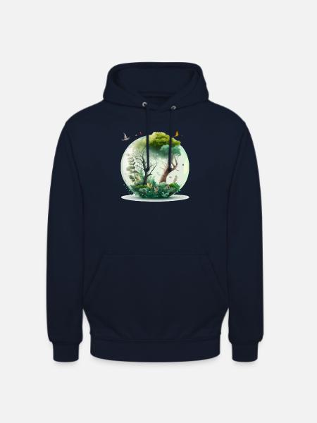 The miniature forest - Unisex Hoodie - navy