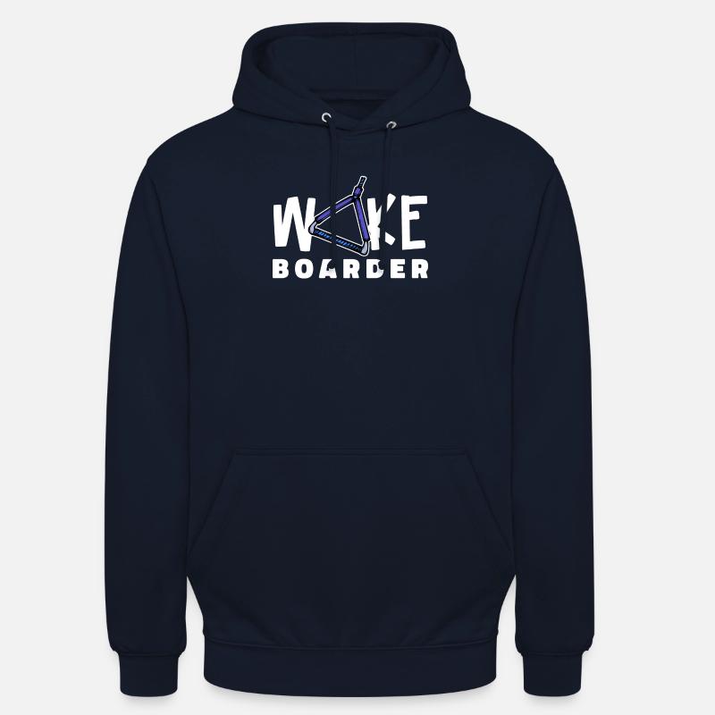 Surfing Kitesurfer Statement Wakeboard - Unisex Hoodie - navy