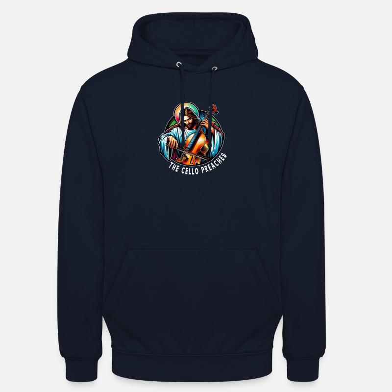 Das Cello predigt Jesus Christus - Unisex Hoodie - Navy