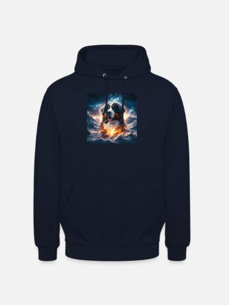 Bouvier bernois - Sweat-shirt à capuche unisexe - marine