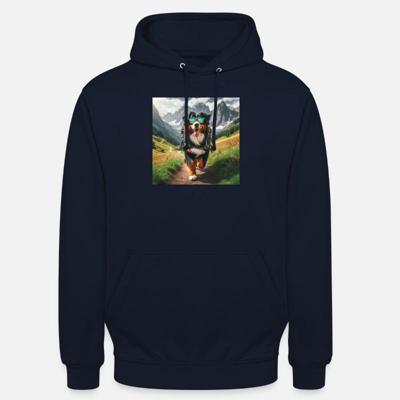 Bouvier bernois - Sweat-shirt à capuche unisexe - marine
