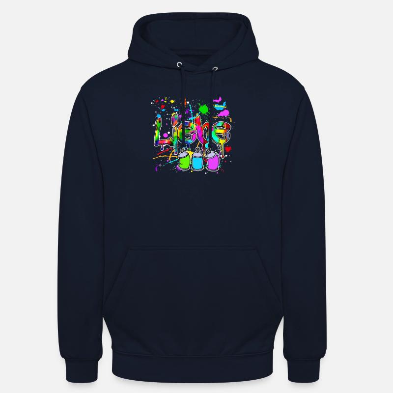 Spraydose Strassenkunst Wildstyle Graffite Sprayer - Unisex Hoodie - Navy