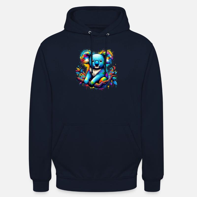 Koala - Sweat-shirt à capuche unisexe - marine