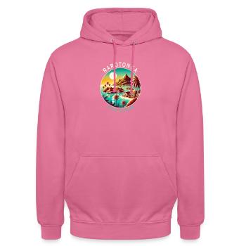 Parotonga Cook Islands Pacific trip - Unisex Hoodie - pink - Front - Alina (178cm) & Michal (187cm)
