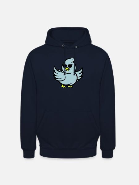 Deaf Comic Sunglasses - Unisex Hoodie - navy