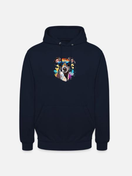 Wind chime with sunglasses - Unisex Hoodie - navy