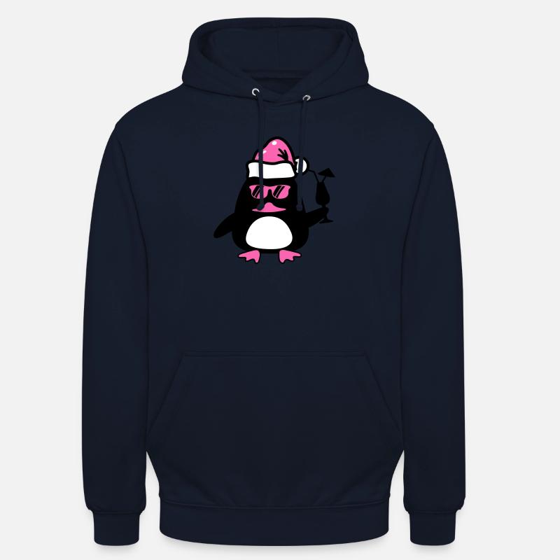 Noël du canard de plage - Sweat-shirt à capuche unisexe - marine