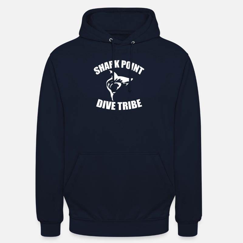 SHARK POINT DIVE TRIBE - Unisex Hoodie - navy