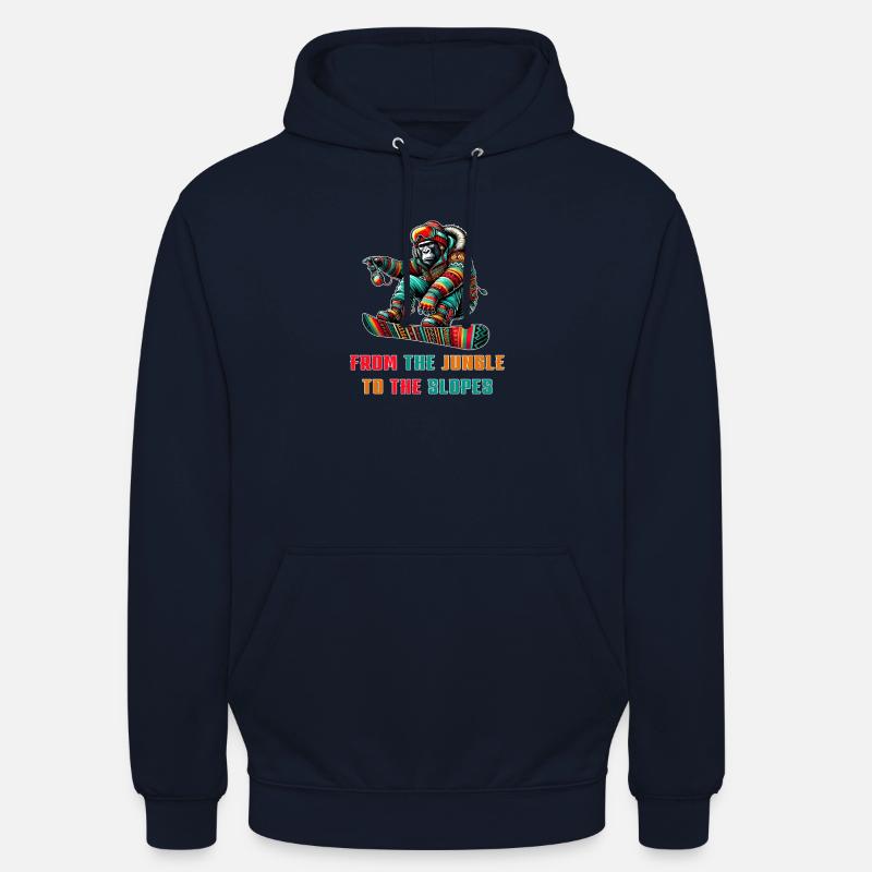 Gorilla Snowboard – Design - Sweat-shirt à capuche unisexe - marine