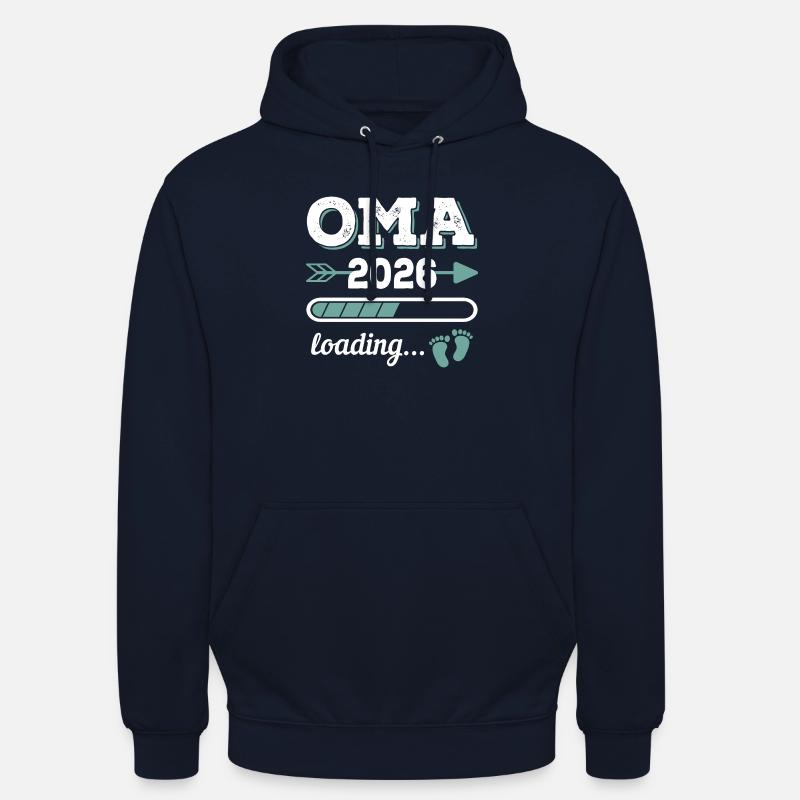 Oma 2026 Loading Werdende Großmutter Geschenkidee Unisex Hoodie