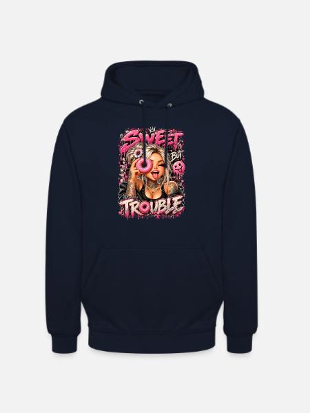 Sweet Trouble Donut Glam - Unisex Hoodie - Navy