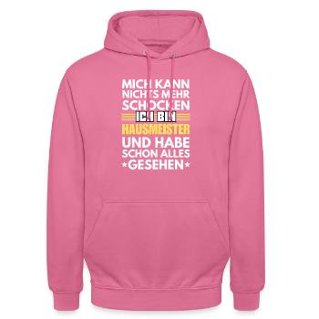 Non-shockable janitor - Unisex Hoodie - pink - Front - Alina (178cm) & Michal (187cm)
