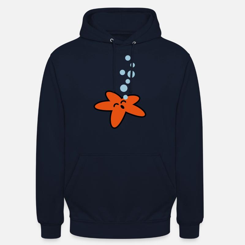 seestern_3c - Sweat-shirt à capuche unisexe - marine