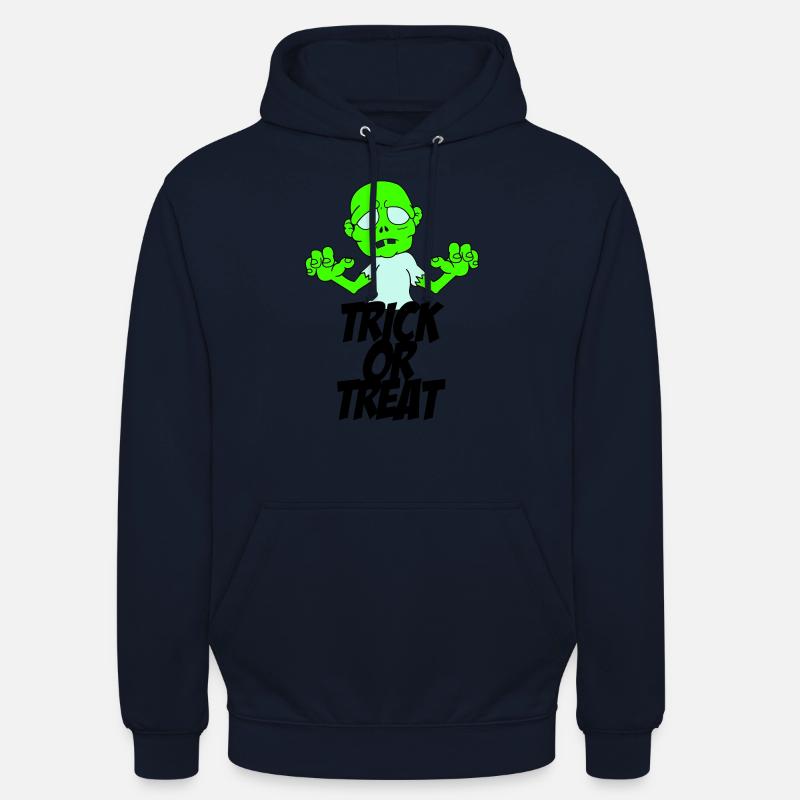 Zombie Trick or Treat - Sweat-shirt à capuche unisexe - marine