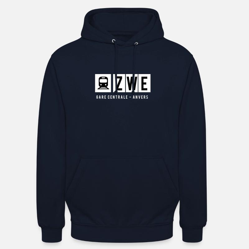 GARE CENTRALE ANVERS - Sweat-shirt à capuche unisexe - marine