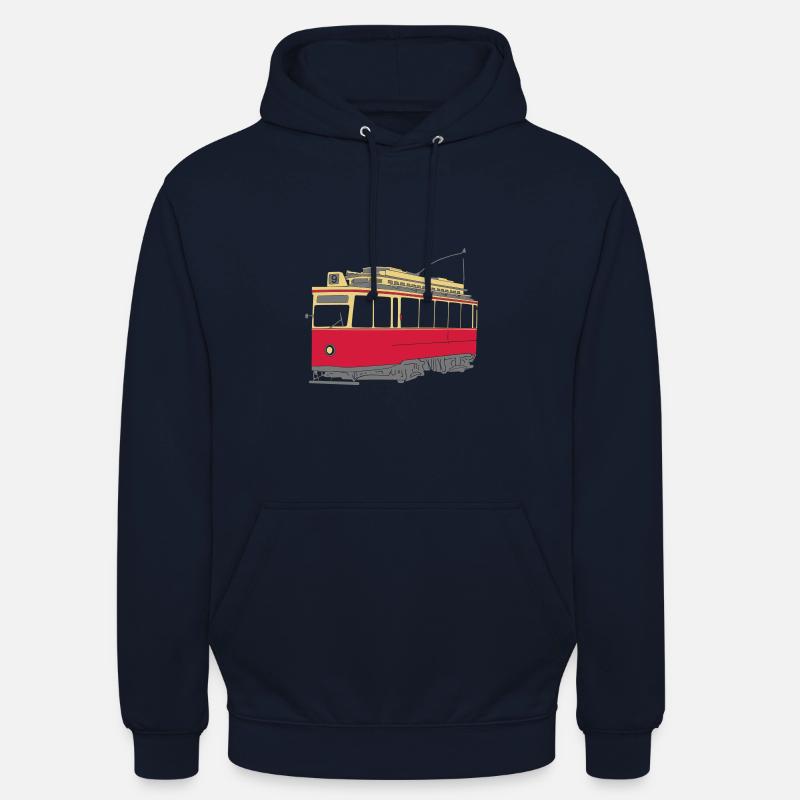 Tramway de Hambourg - Sweat-shirt à capuche unisexe - marine