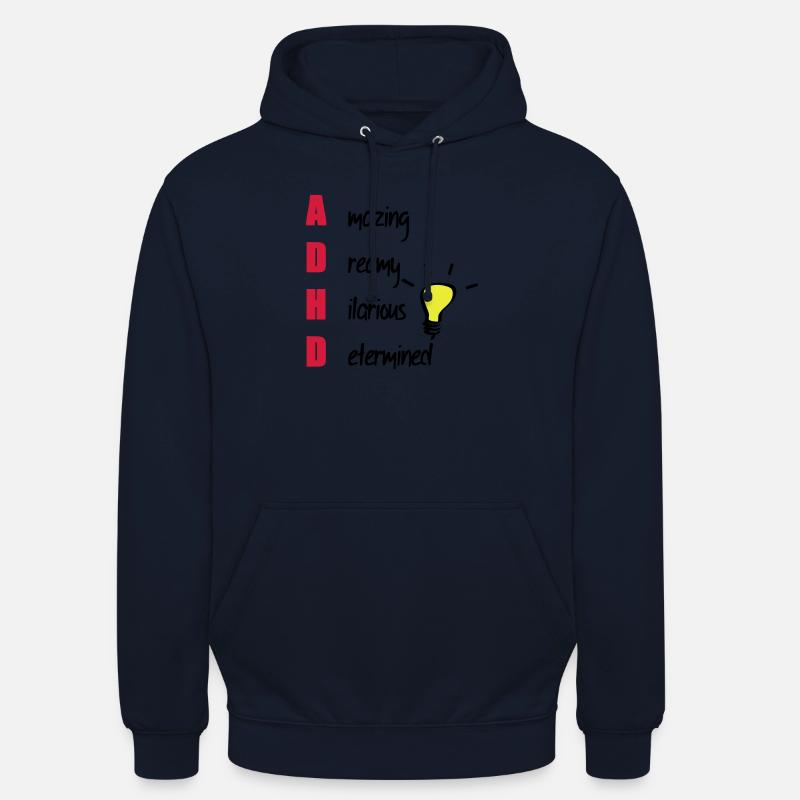 ADHD / ADHS Support Geschenk - Unisex Hoodie - Navy