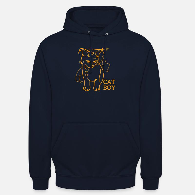 Garçon de chat - Sweat-shirt à capuche unisexe - marine
