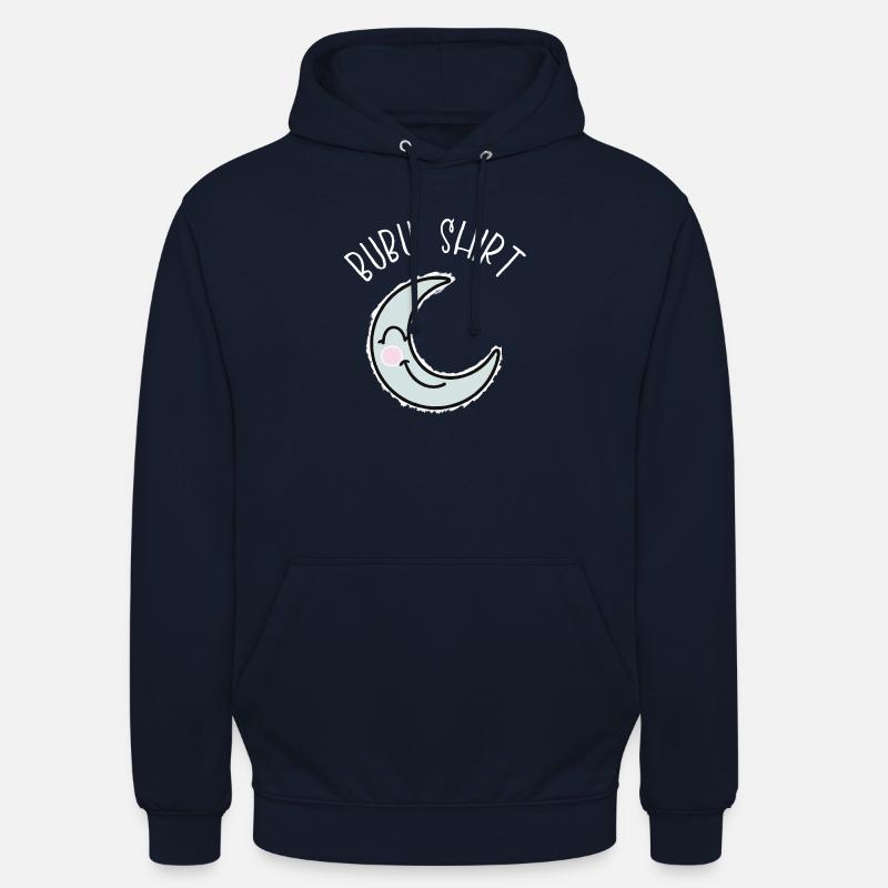 Bubu Sleeping Moon Gift Idea - Unisex Hoodie - navy