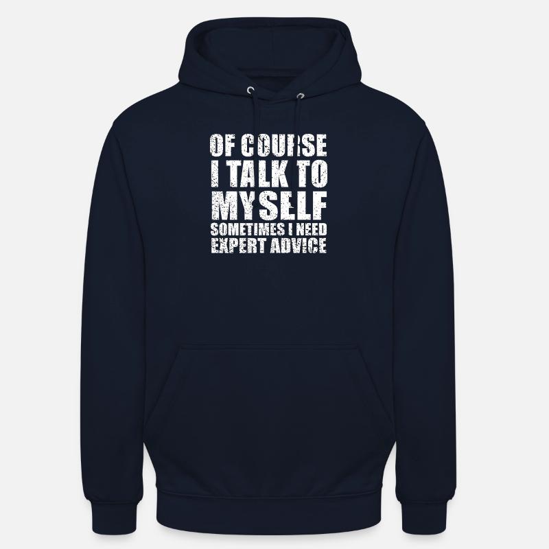 Coolt citat - Luvtröja unisex - marinblå