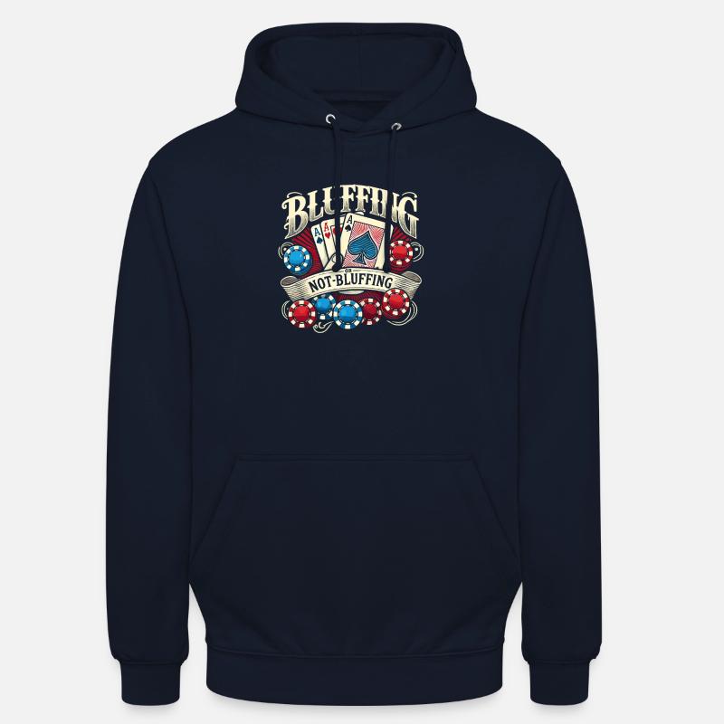 Bluffen oder nicht bluffen - Unisex Hoodie - Navy