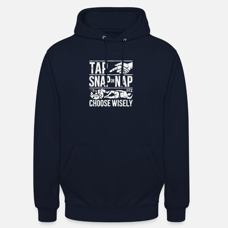 Tap Snap oder Nap Wählen Sie mit Bedacht - Unisex Hoodie - Navy