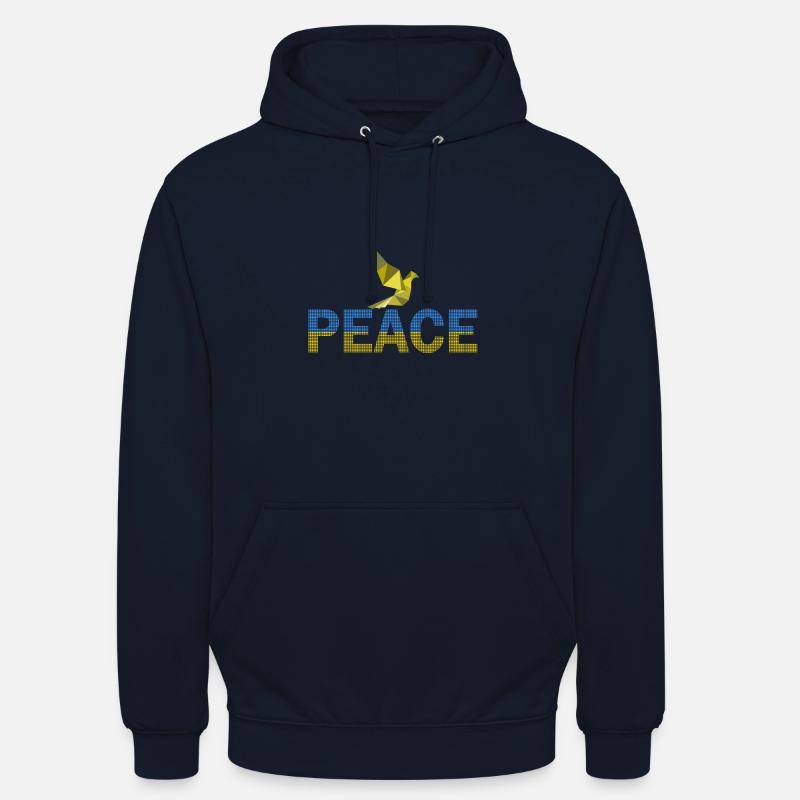 Conception de points Peace Dove - Sweat-shirt à capuche unisexe - marine