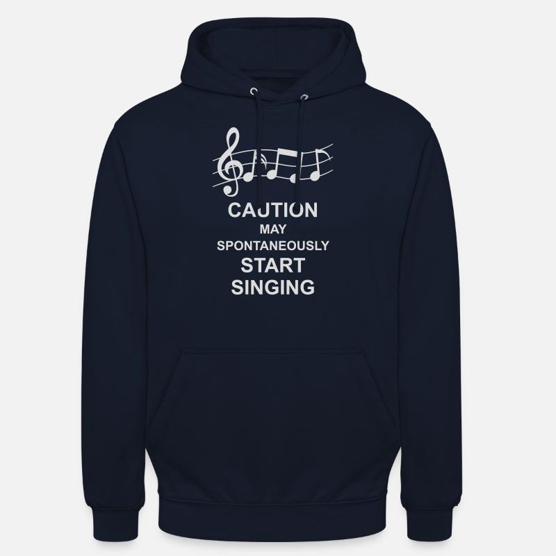 may spontaneously start singing - Unisex Hoodie - navy