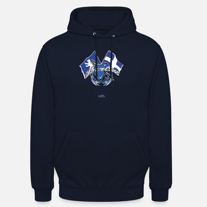Afficher le drapeau - Berlin - Sweat-shirt à capuche unisexe - marine