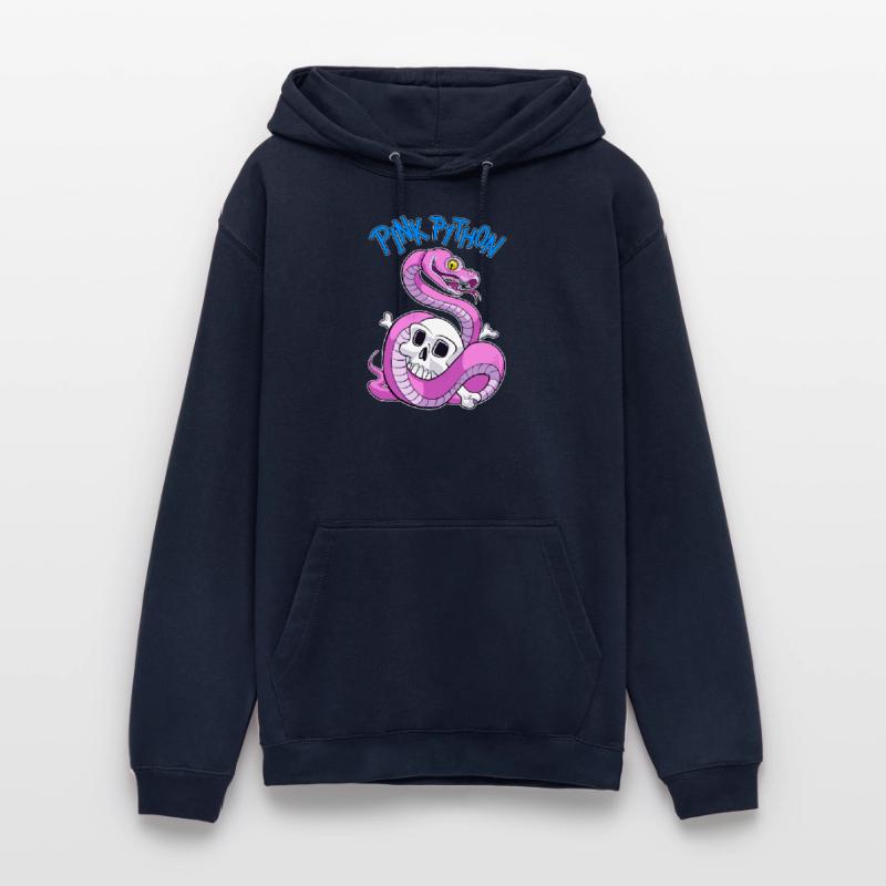 Pink Python (Blue) Unisex Hoodie