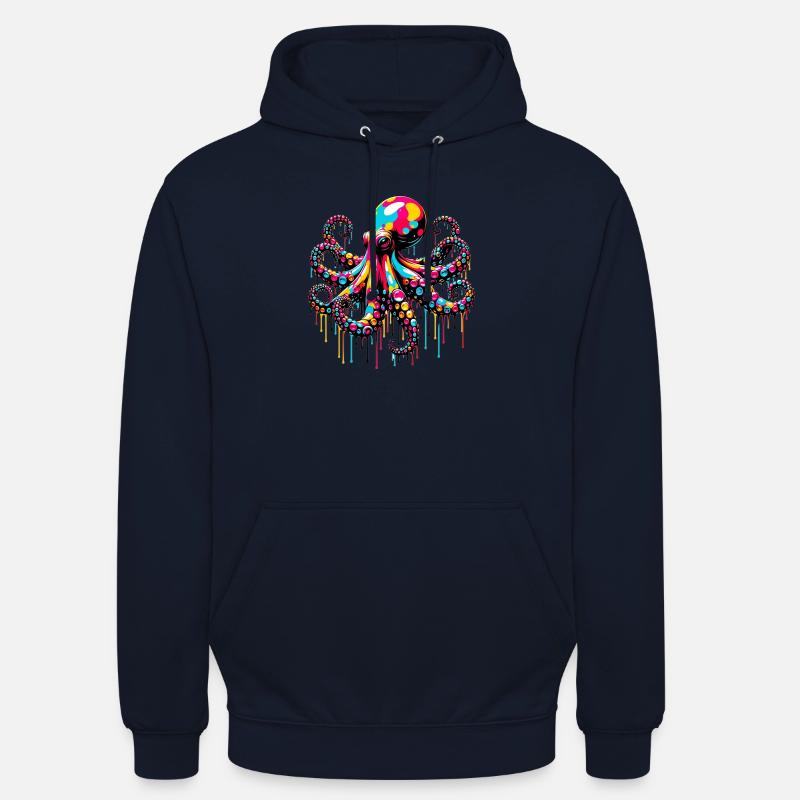 Octopus - Unisex Hoodie - navy
