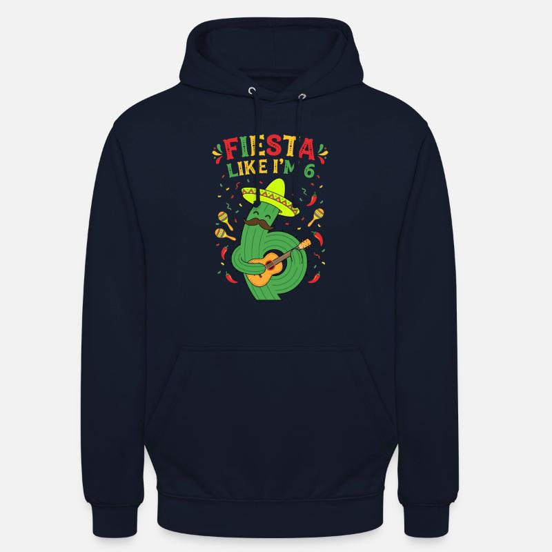 Fiesta comme si j’avais 6 cactus - Sweat-shirt à capuche unisexe - marine