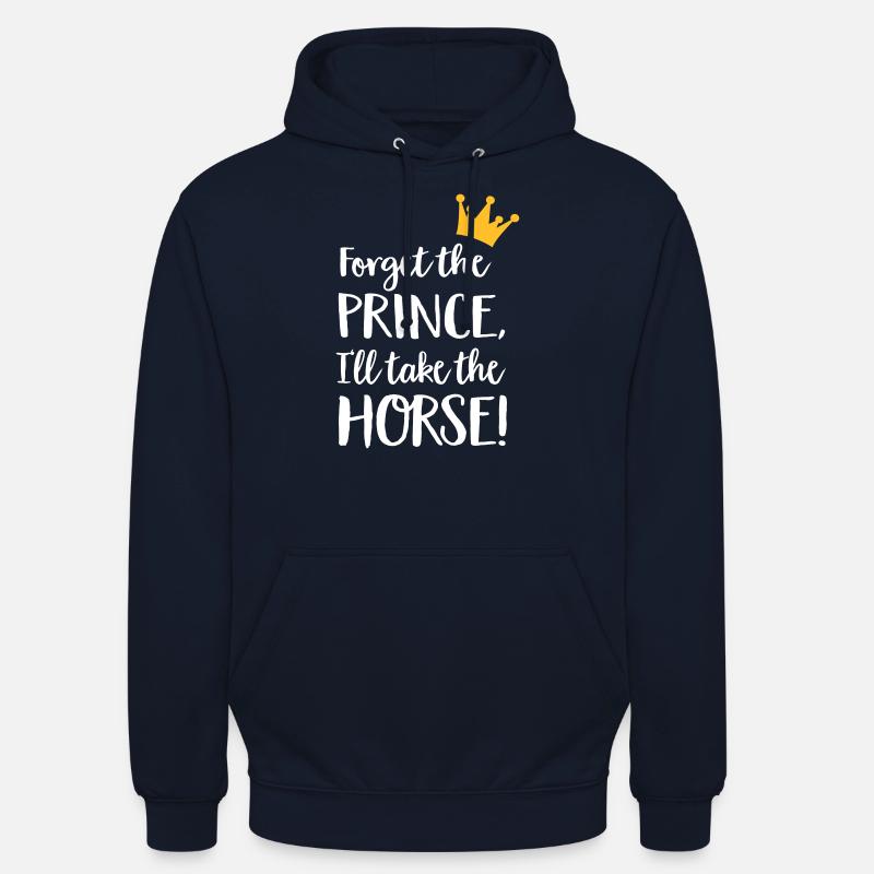 cheval - Sweat-shirt à capuche unisexe - marine